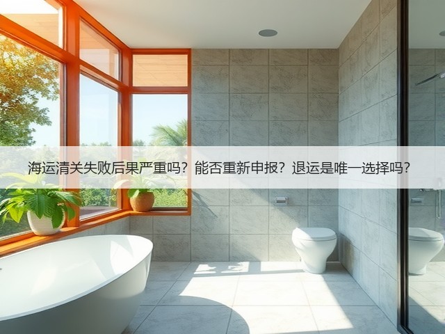 海运清关失败后果严重吗？能否重新申报？退运是唯一选择吗？(图2)
