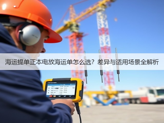 海运提单正本电放海运单怎么选?差异与适用场景全解析(图3) 海运提单正本电放海运单怎么选?差异与适用场景全解析(图3)