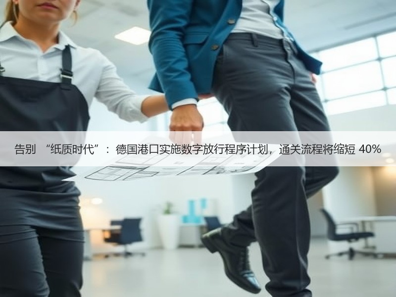 告别 “纸质时代”:德国港口实施数字放行程序计划,通关流程将缩短 40% 告别 “纸质时代”:德国港口实施数字放行程序计划,通关流程将缩短 40%