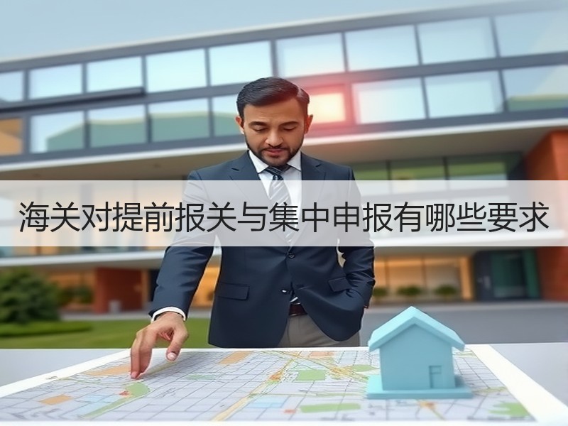 海关对提前报关与集中申报有哪些要求