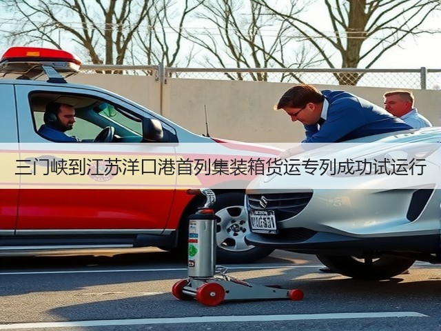 三门峡到江苏洋口港首列集装箱货运专列成功试运行(图3)