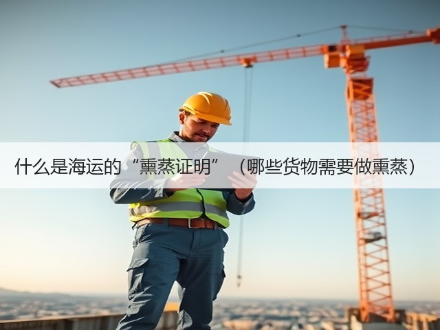 什么是海运的“熏蒸证明”(哪些货物需要做熏蒸)(图1) 什么是海运的“熏蒸证明”(哪些货物需要做熏蒸)(图1)