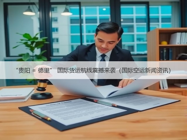 “贵阳 = 德里” 国际货运航线震撼来袭（国际空运新闻资讯）(图1)