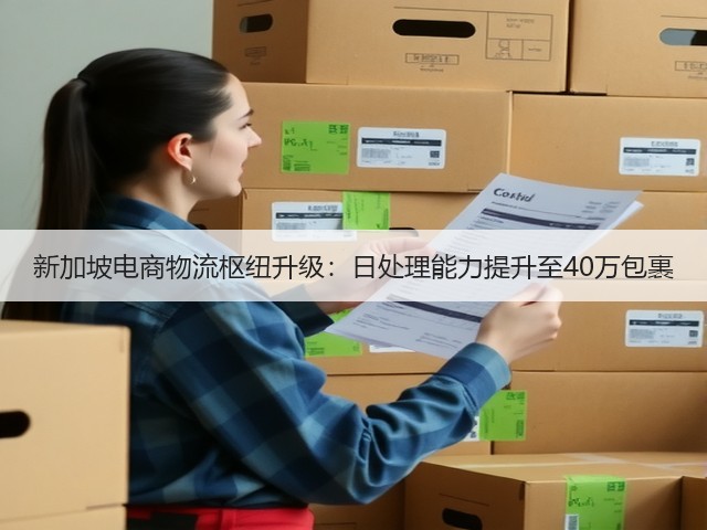 新加坡电商物流枢纽升级：日处理能力提升至40万包裹(图1)